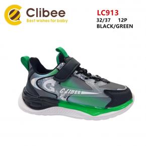 Кросівки Clibee LC960 black-green 32-37